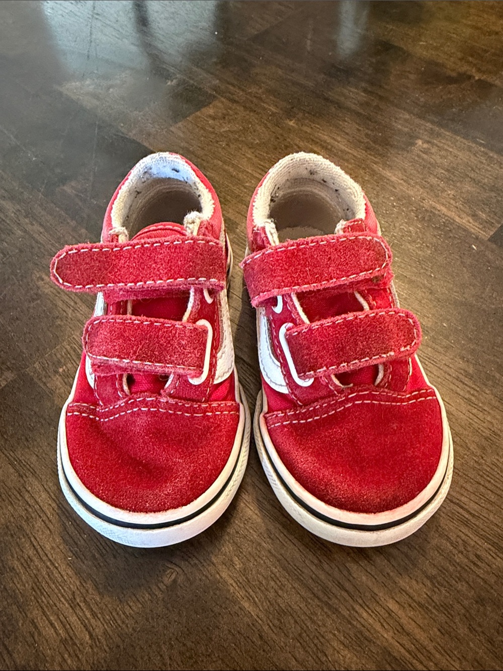 Toddler Vans Red Sneakers Size 6